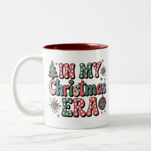 Tasse 2 Couleurs Groovy Dans Mon Ère De Noël Drôle Professeur