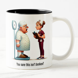 Tasse 2 Couleurs Gros choc pour un grand patient