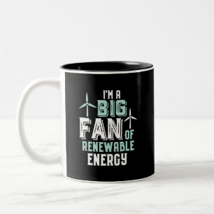 Tasse 2 Couleurs Gros fan de jeux d'énergie renouvelable amusants p