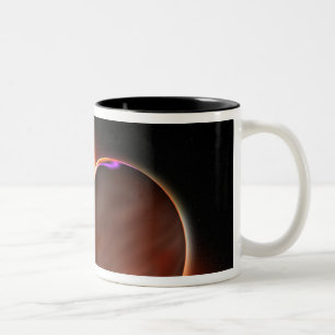 Tasse 2 Couleurs Gros plan d'une planète extrasolaire