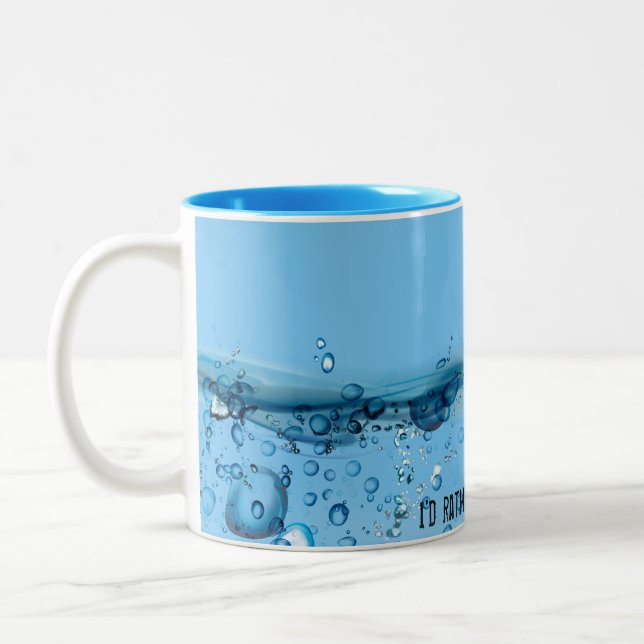 Tasse 2 Couleurs gros poisson sautant hors de l'eau (Gauche)