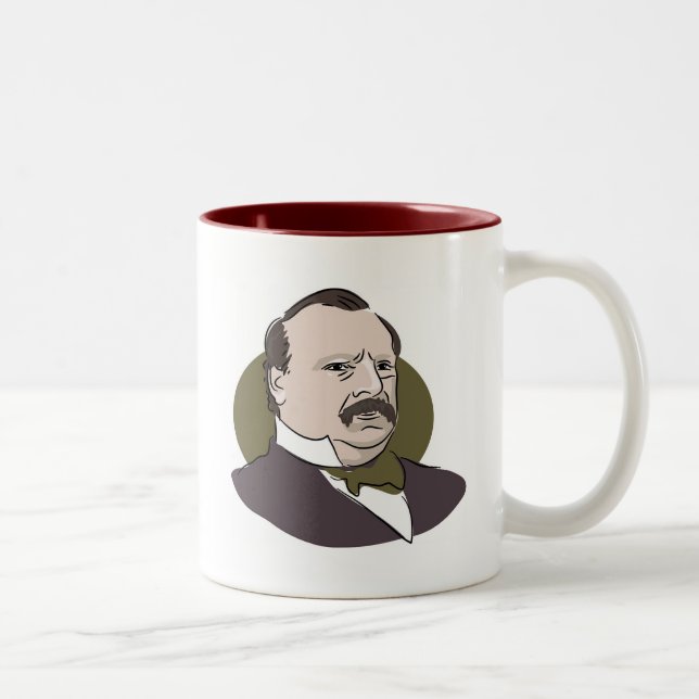 Tasse 2 Couleurs Grover Cleveland (Droit)