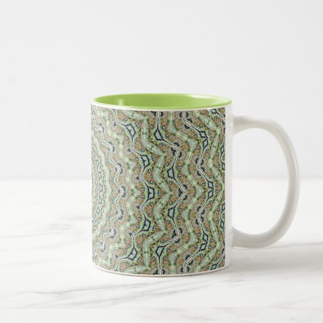 Tasse 2 Couleurs Grünes Kaleidoskop (Droit)