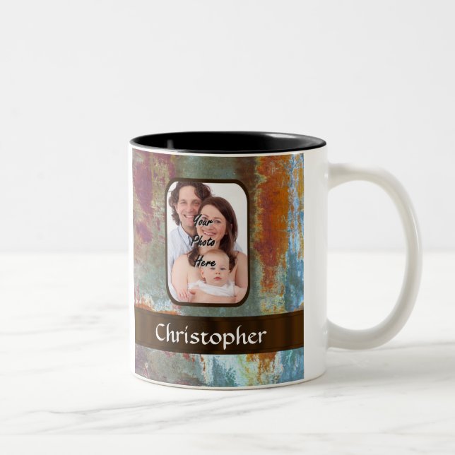 Tasse 2 Couleurs Grunge urbain moderne (Droit)