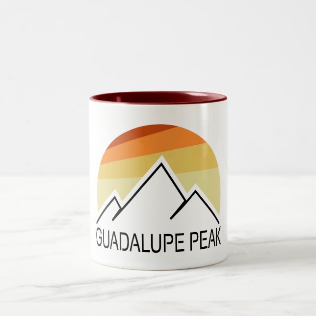 Tasse 2 Couleurs Guadalupe Peak Retro (Centre)