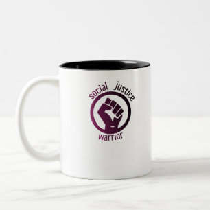 Tasse 2 Couleurs Guerrier de la justice sociale