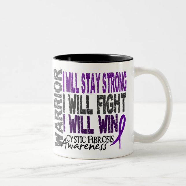 Tasse 2 Couleurs Guerrier de mucoviscidose (Droit)