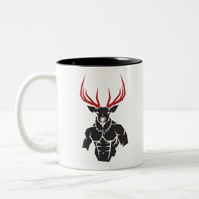 Tasse 2 Couleurs Guerrier Elk Man (Gauche)