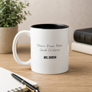 Tasse 2 Couleurs Guerrière de l'enseignement spécialisé Patience Ob