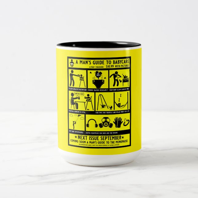 Tasse 2 Couleurs Guide Cadeaux Pour Les Nouveaux Pères (Centre)