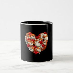 Tasse 2 Couleurs Guinée Coeur de porc amusant Valentines Jour cadea