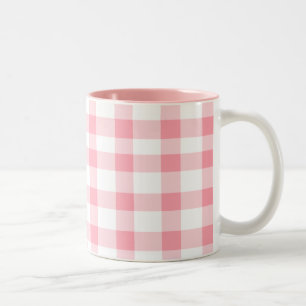 Tasse 2 Couleurs Guingan rose