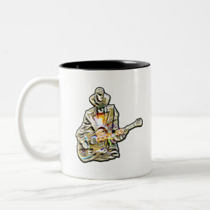 Tasse 2 Couleurs Guitar Blues Mann - Sentez-le