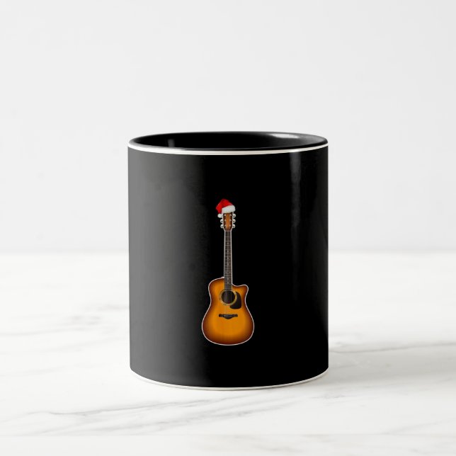 Tasse 2 Couleurs Guitar Santa Hat (Centre)