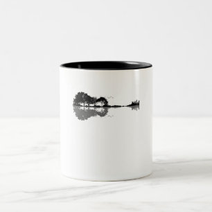 Tasse 2 Couleurs Guitare acoustique Nature Est Musique Basse Guitar