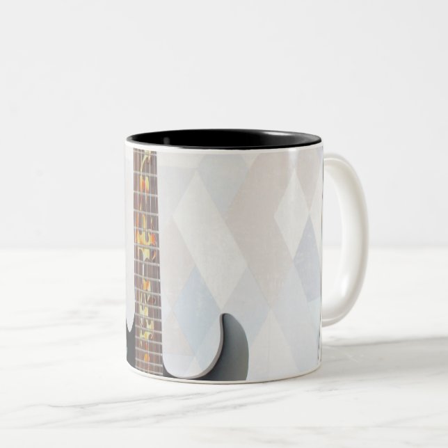 Tasse 2 Couleurs Guitare Mignonne (Devant droit)
