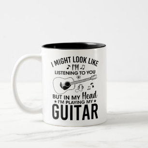 Tasse 2 Couleurs guitariste drôle joueur de guitare, passionnés de