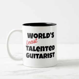 Tasse 2 Couleurs Guitariste le moins talentueux du monde