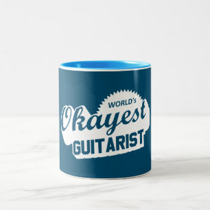 Tasse 2 Couleurs Guitariste le plus Okayest du monde