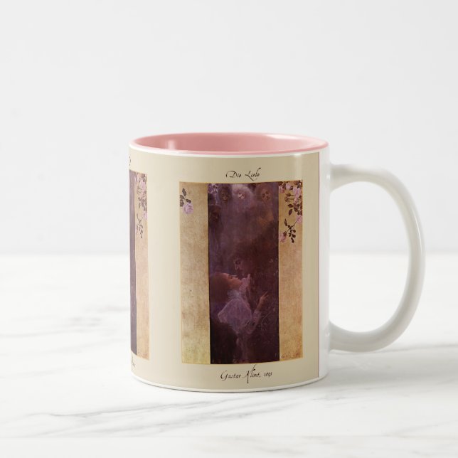Tasse 2 Couleurs Gustav Klimt L'Amour 1895 (Droit)