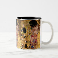 Gustav Klimt : Le baiser (détail)