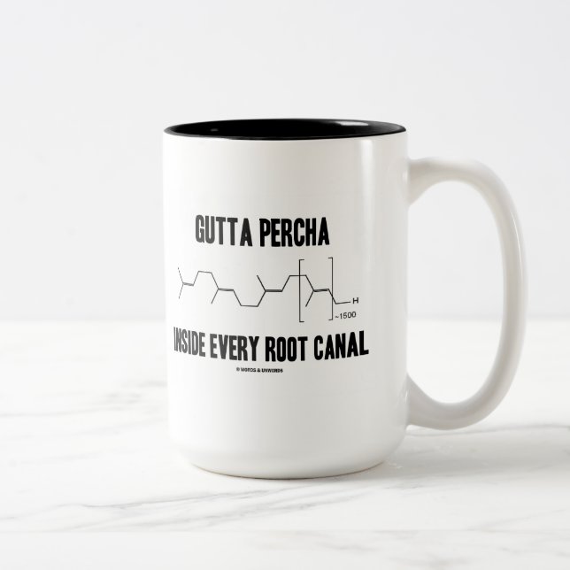 Tasse 2 Couleurs Gutta-percha à l'intérieur de chaque canal (Droit)
