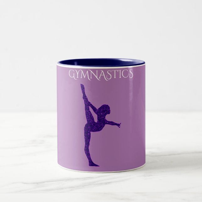 Tasse 2 Couleurs Gymnastique de deux tounes de café. (Centre)