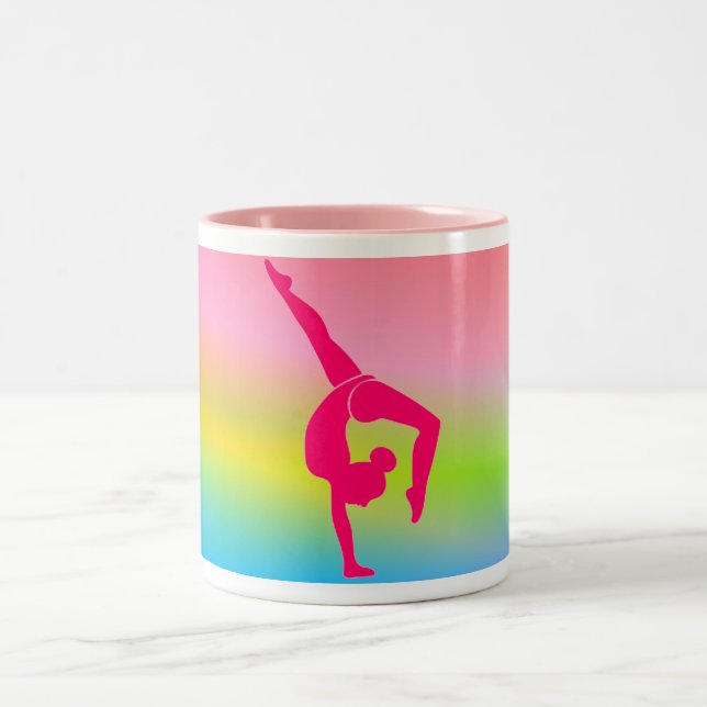 Tasse 2 Couleurs Gymnastique deux tonneaux de café. (Centre)