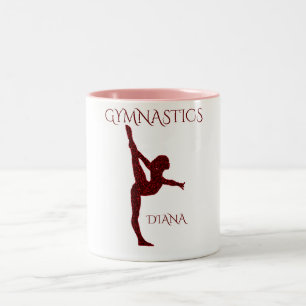 Tasse 2 Couleurs Gymnastique deux tonneaux de café personnalisé.