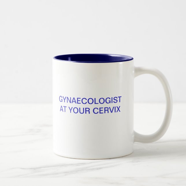 TASSE 2 COULEURS GYNÉCOLOGUE À VOTRE CERVIX (Droit)