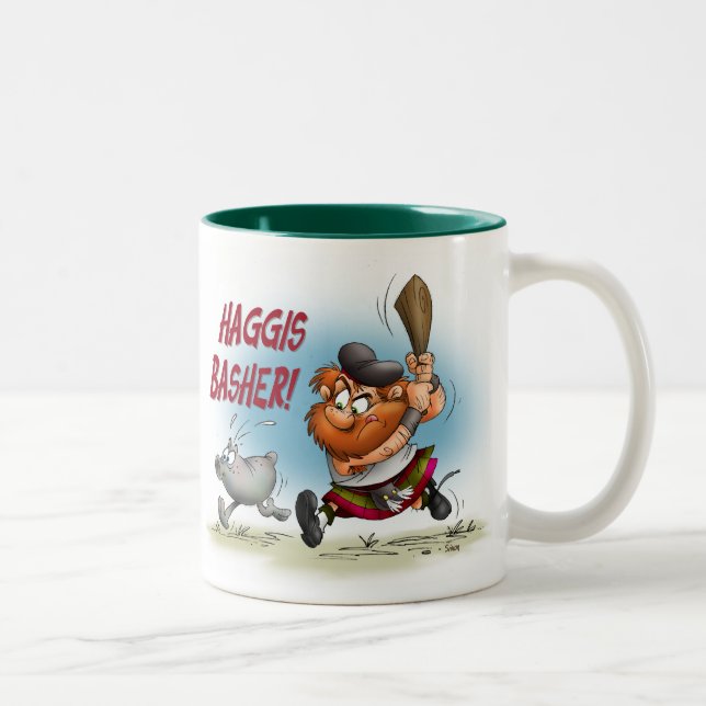 Tasse 2 Couleurs Haggis Basher (Droit)