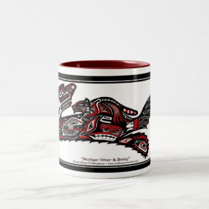 Tasse 2 Couleurs "HAIDA SPIRIT MUG" Otter amérindienne