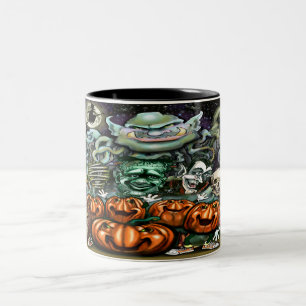 Tasse 2 Couleurs Halloween Art amusant