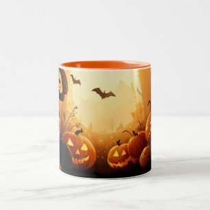 Tasse 2 Couleurs Halloween/automne/automne/automne/Citrouille