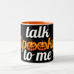 Tasse 2 Couleurs Halloween Boo Citrouille Parle Éffrayant Pour Moi