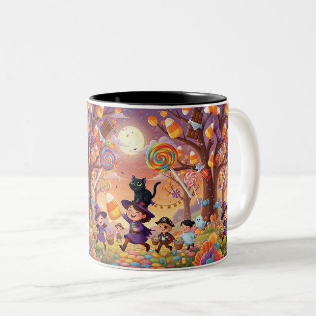 Tasse 2 Couleurs Halloween Candyland Parade (Devant droit)