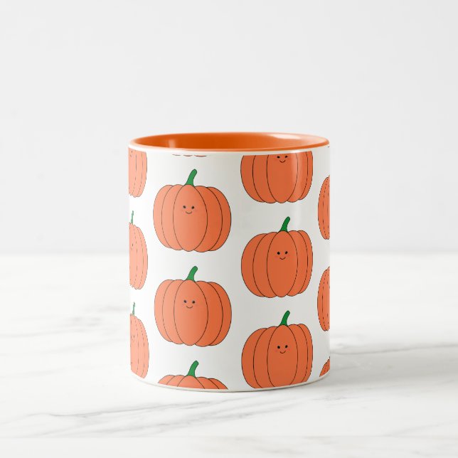 Tasse 2 Couleurs Halloween/Citrouille d'automne (Centre)