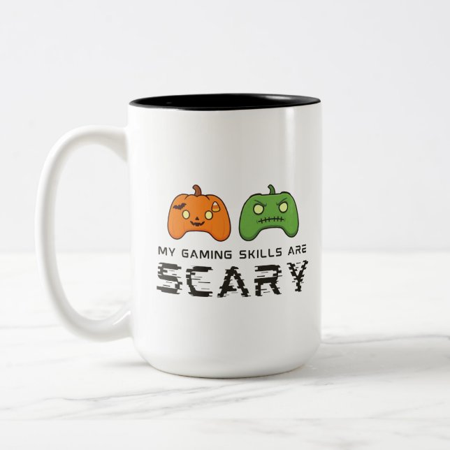 Tasse 2 Couleurs Halloween de jeux d'horreur (Gauche)