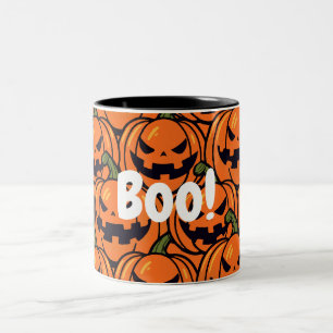 Tasse 2 Couleurs Halloween éffrayant citrouille Boo jack-o-lanterne