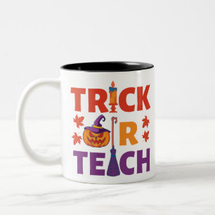 Tasse 2 Couleurs Halloween Enseignant Tri Ou Enseigner