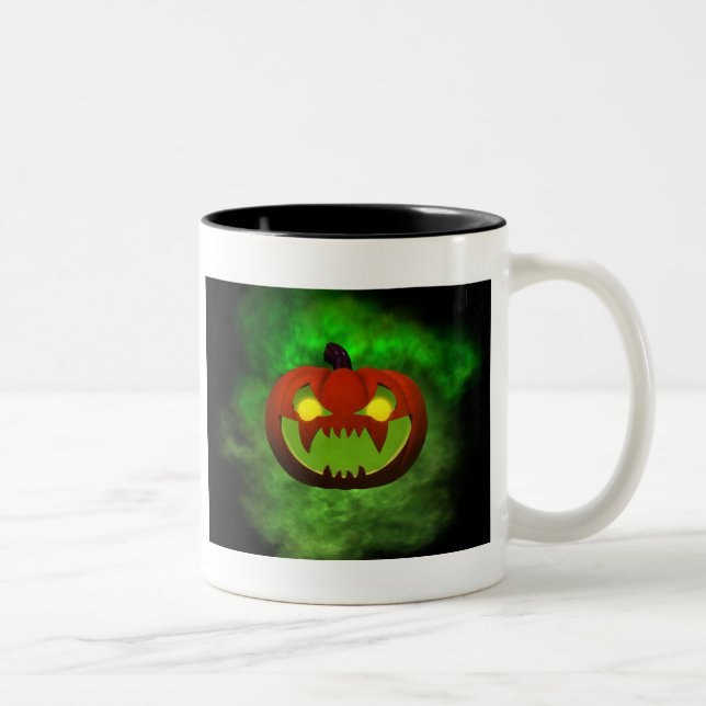Tasse 2 Couleurs Halloween malin éffrayantPumpkin (Droit)