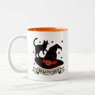Tasse 2 Couleurs Halloween noir et orange rétroci
