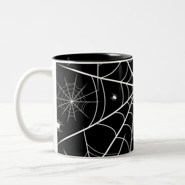 Tasse 2 Couleurs Halloween Spider Web (Gauche)