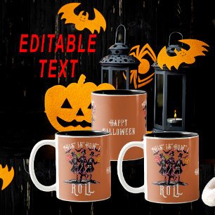 Tasse 2 Couleurs Halloween Squelette C'Est Comme Ça Que Je Lance Je