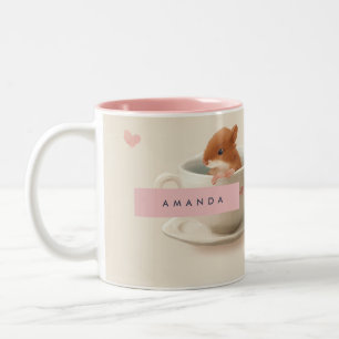 Tasse 2 Couleurs Hamster Adorable Personnalisé en Motif Teacup