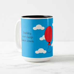 Tasse 2 Couleurs Handicap et confiance : bleu