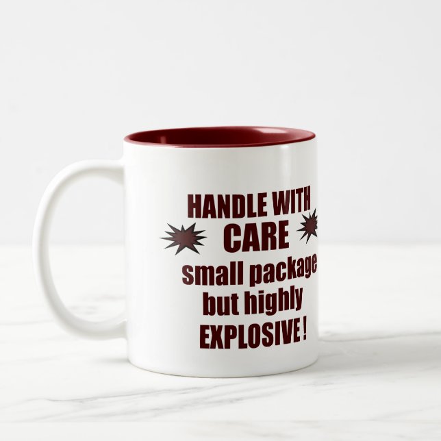 Tasse 2 Couleurs "'Handle with Care" (Gauche)