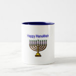 Tasse 2 Couleurs Hanoukka heureux<br><div class="desc">Tasse de Hanoukka</div>