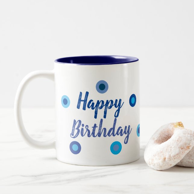 Tasse 2 Couleurs Happy Birthday (Avec donut)