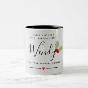 Tasse 2 Couleurs Happy New YEAR sister